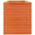 Jardinera de madera maciza de pino marrón cera 90x40x45,5