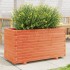 Jardinera madera maciza de pino marrón cera 90x40x49,5