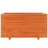 Jardinera madera maciza de pino marrón cera 90x40x49,5