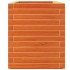 Jardinera madera maciza de pino marrón cera 90x40x49,5