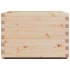 Jardinera de madera maciza de pino 70x70x49,5