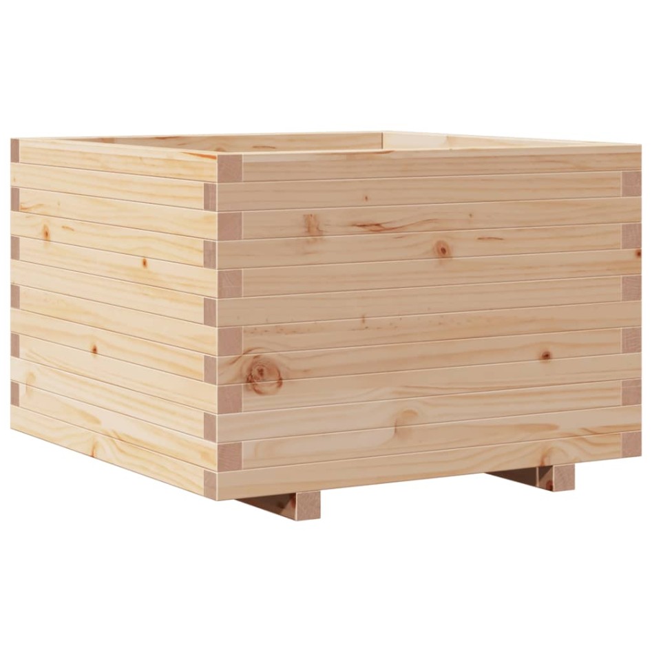 Jardinera de madera maciza de pino 70x70x49,5