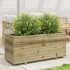 Jardinera madera de pino impregnada 110x40x49,5
