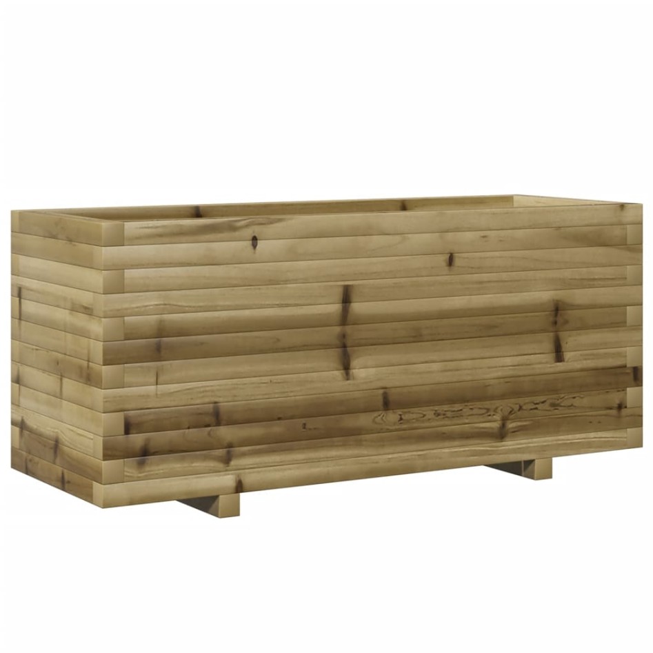 Jardinera madera de pino impregnada 110x40x49,5