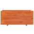 Jardinera madera maciza de pino marrón cera 110x40x49,5