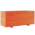 Jardinera madera maciza de pino marrón cera 110x40x49,5