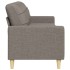 Sofá de 3 plazas de tela gris taupe 210