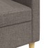 Sofá de 3 plazas de tela gris taupe 210