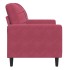 Sillón de terciopelo rojo tinto 60
