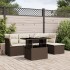 Set sofás de jardín 6 piezas y cojines ratán sintético