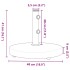 Base de sombrilla redonda para palos de Ø32/38/48 mm 25