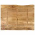 Tablero de mesa borde natural madera maciza mango 100x80x3,8