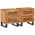 Mesitas de noche 2 uds madera maciza de acacia 40x34x46