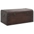 Cofre con pestillos contrachapada marrón 79,5x39,5x39,5