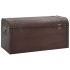 Cofre con pestillos contrachapada marrón 79,5x39,5x39,5