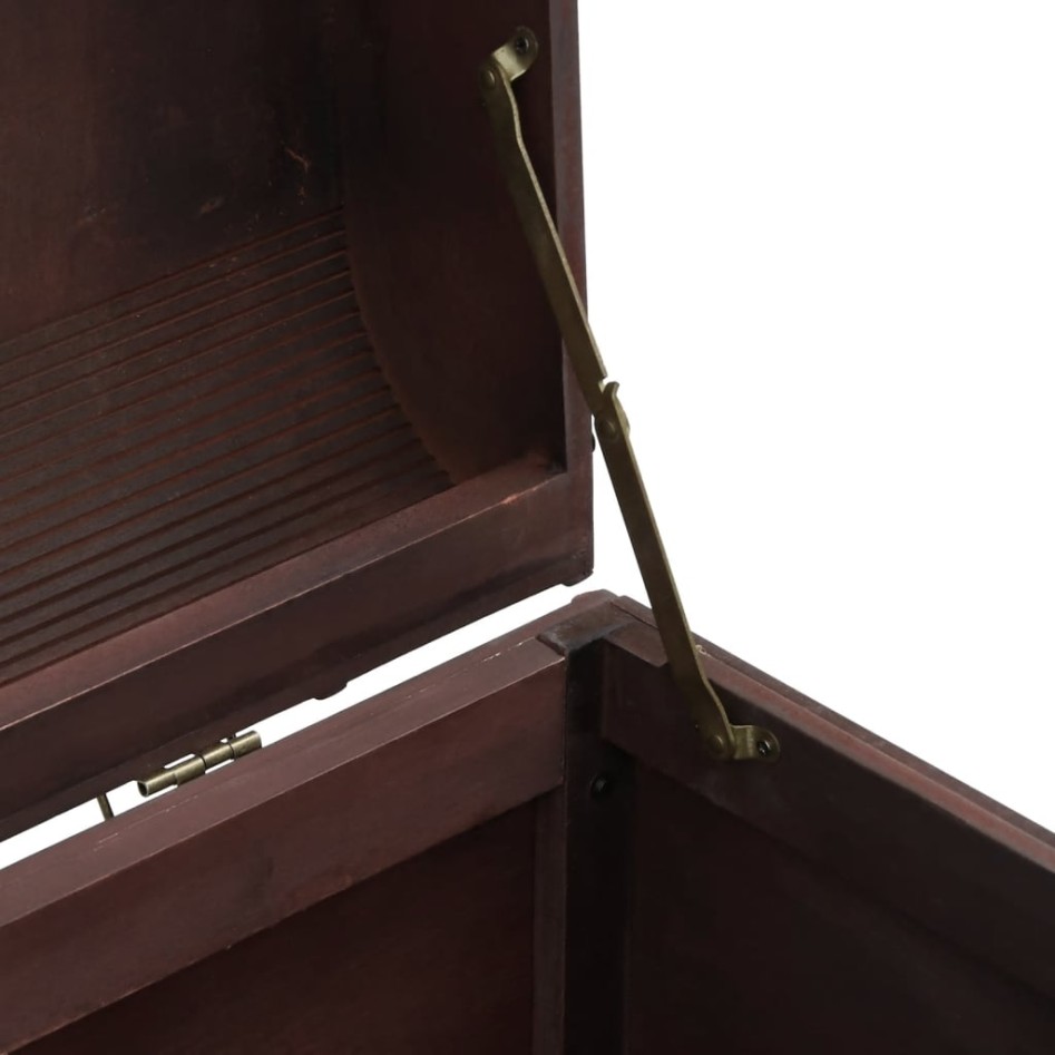 Cofre con pestillos contrachapada marrón 79,5x39,5x39,5