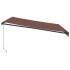 Toldo retráctil manual marrón 400x350