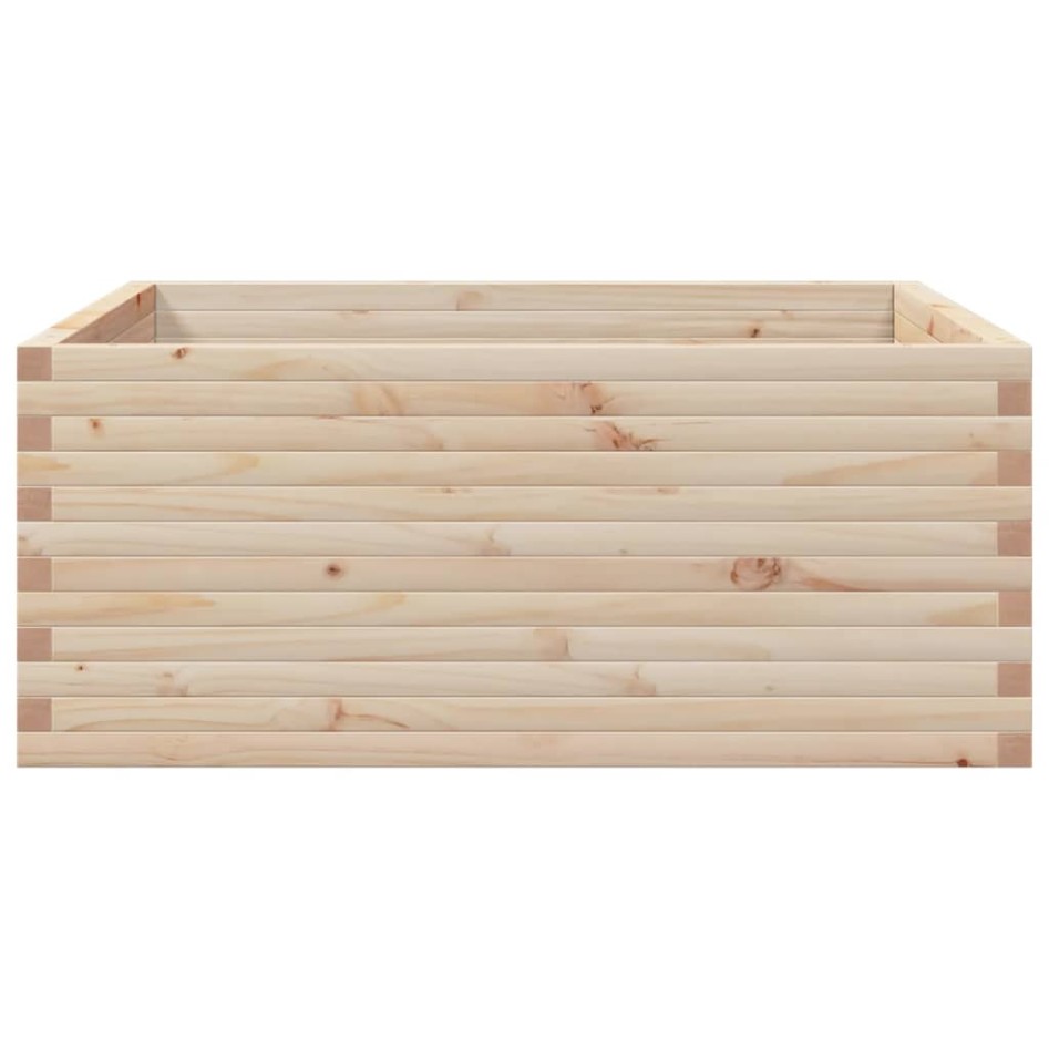 Jardinera de madera maciza de pino 110x110x46