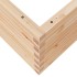 Jardinera de madera maciza de pino 110x110x46