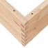 Jardinera de madera maciza de pino 100x100x46