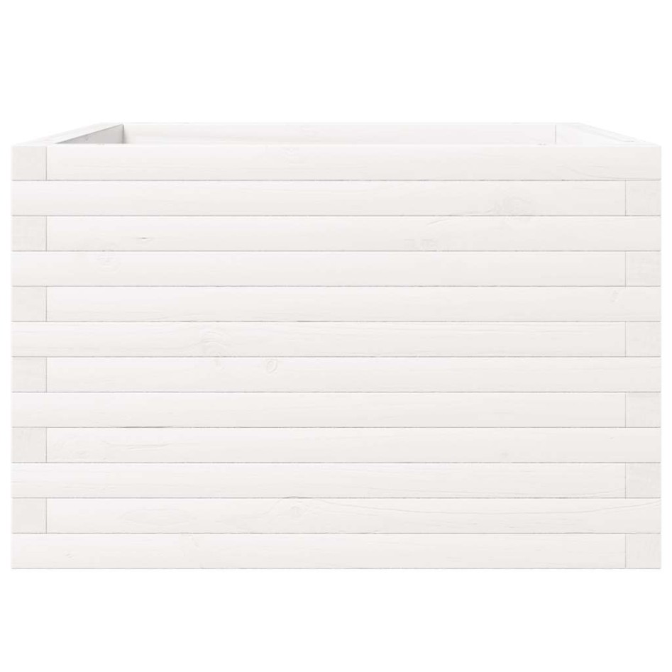 Jardinera madera maciza de pino blanco 70x70x46