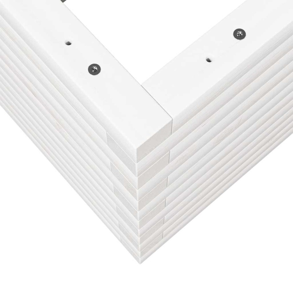 Jardinera madera maciza de pino blanco 70x70x46