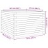 Jardinera madera maciza de pino blanco 70x70x46