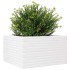 Jardinera de madera maciza de pino blanca 80x80x46