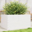 Jardinera de madera maciza de pino blanco 90x60x46 cm