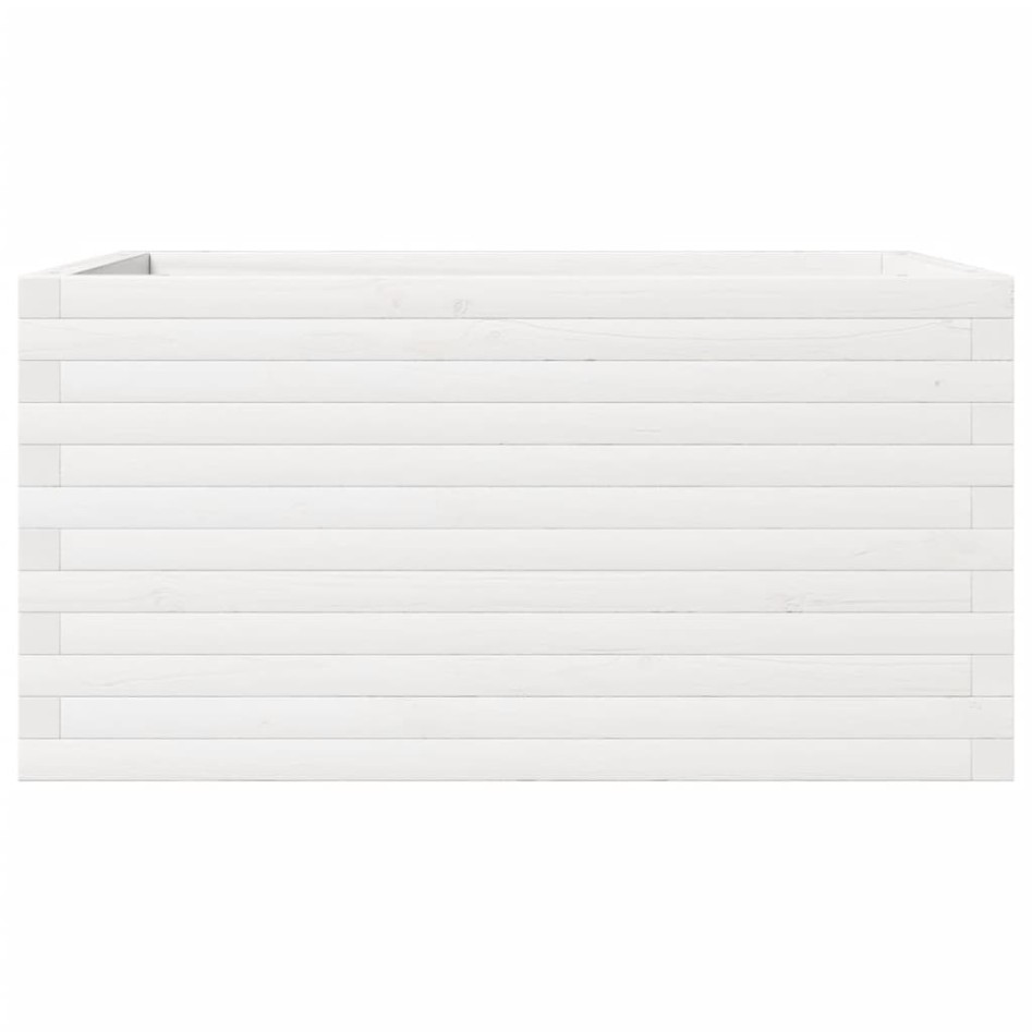 Jardinera de madera maciza de pino blanco 90x60x46