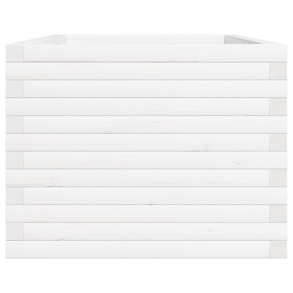 Jardinera de madera maciza de pino blanco 90x60x46