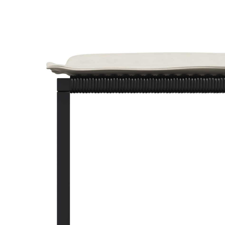 Set de comedor de jardín 9 pzas y cojines ratán sintético