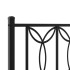 Estructura cama sin colchón con cabecero metal negro 140x190