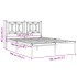 Estructura cama sin colchón con cabecero metal negro 140x190