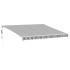 Toldo retráctil automático luz LED antracita blanco