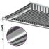 Toldo retráctil automático luz LED antracita blanco