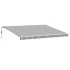 Toldo retráctil automático gris antracita y blanco 450x350