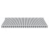 Toldo retráctil automático gris antracita y blanco 450x350