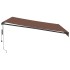 Toldo retráctil automático con luces LED marrón 400x300