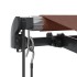 Toldo retráctil automático con luces LED marrón 400x300