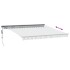 Toldo retráctil automático gris antracita y blanco 400x300