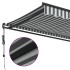 Toldo retráctil automático gris antracita y blanco 400x300