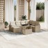 Set de sofás de jardín y cojines 8 piezas ratán sintético
