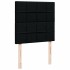 Cama box spring con colchón tela negro 90x200