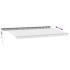 Toldo retráctil automático gris antracita y blanco 600x300