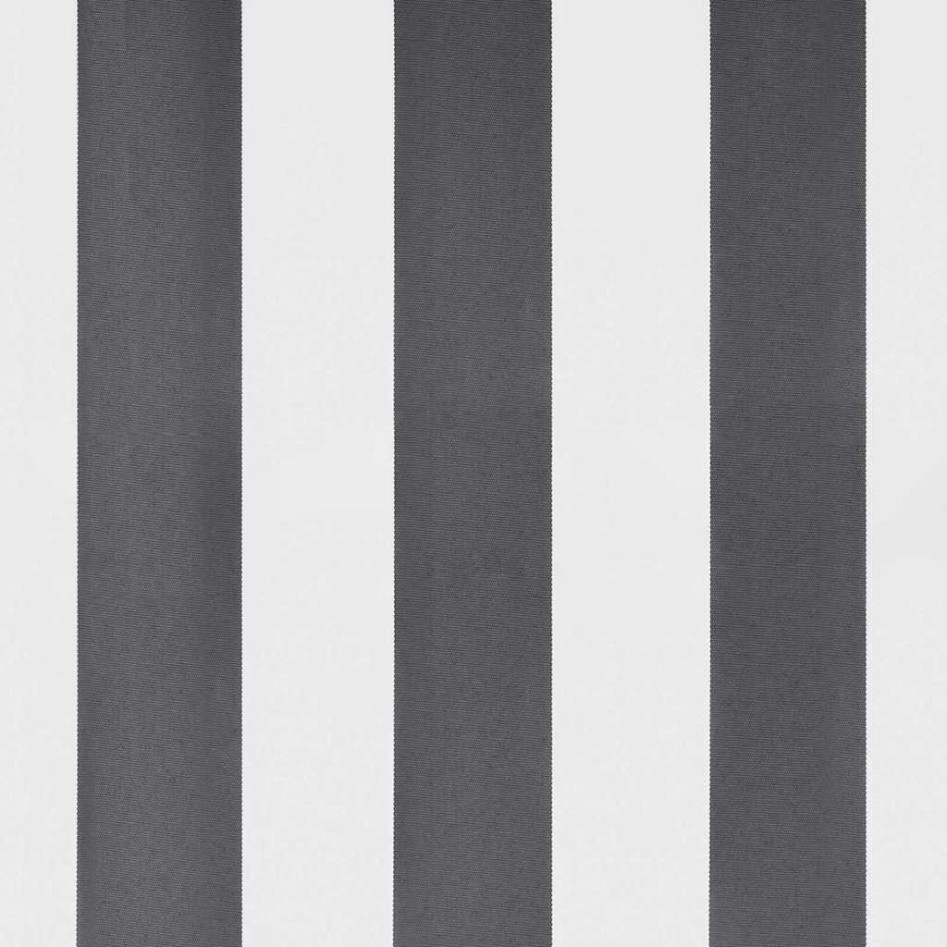 Toldo retráctil automático gris antracita y blanco 600x300