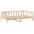 Set de sofá cama con banco y techo madera maciza pino 90x200