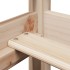 Set de sofá cama con banco y techo madera maciza pino 90x200