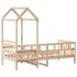 Sofá cama con techo madera maciza de pino 90x190