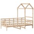 Sofá cama con techo madera maciza de pino 90x200